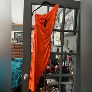 Orange cutout Lulu’s dress M